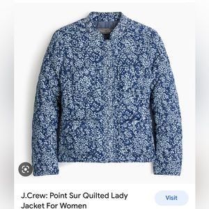 J. Crew Point Sue Quilted Lady Jacket